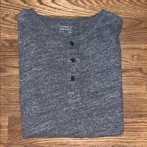 J Crew 100% Cotton Long Sleeve Henley